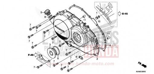 RIGHT CRANKCASE COVER VFR800FH de 2017